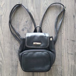 Faux Leather Mini Backpack